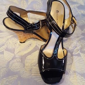 Etienne Aigner Patin Leather Shoes